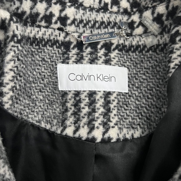 Calvin Klein Womens Asymmetrical Belted Wrap Coat - Picture 4 of 7